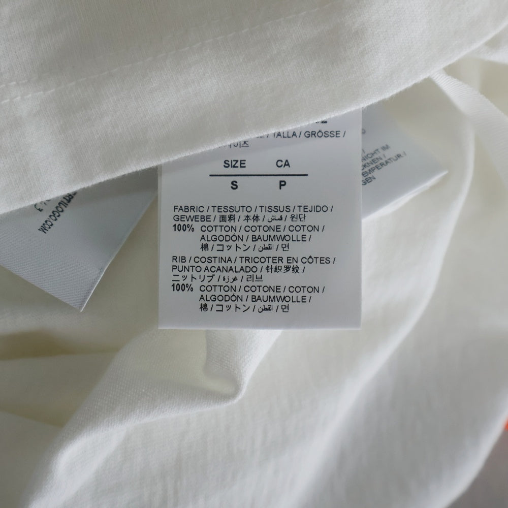 OFF-WHITE(オフホワイト) 22SS TRIBAL TYPE EXTRA LONG S/S TEE トライバル タイプ エクストラ ショートスリーブTシャツ 半袖クルーネックカットソー 両面プリント ホワイト OMAA125S22JER002