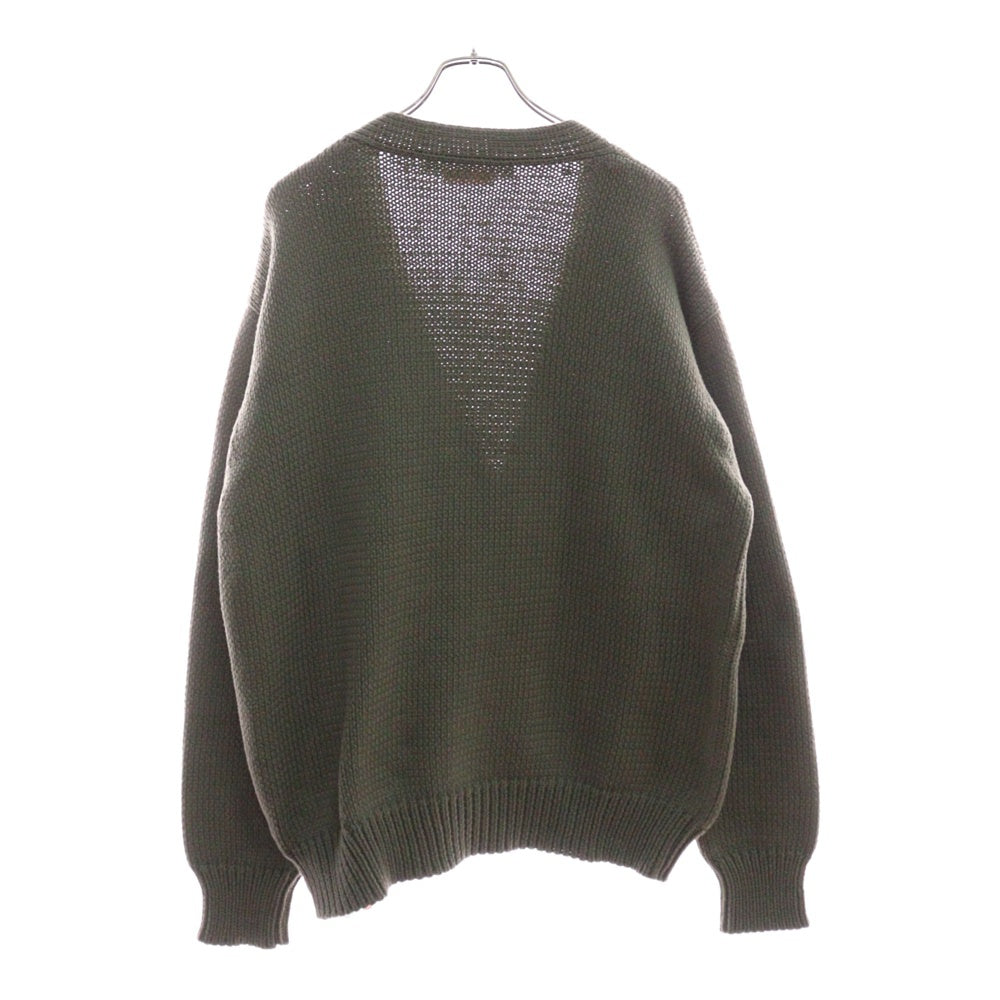 OFF-WHITE(オフホワイト) OW PATCH KNIT CARDIGAN OW パッチ ニット カーディガン グリーン OMHB014F22KNI001