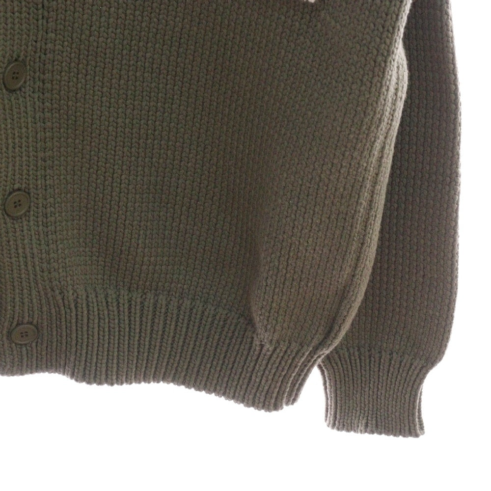 OFF-WHITE(オフホワイト) OW PATCH KNIT CARDIGAN OW パッチ ニット カーディガン グリーン OMHB014F22KNI001