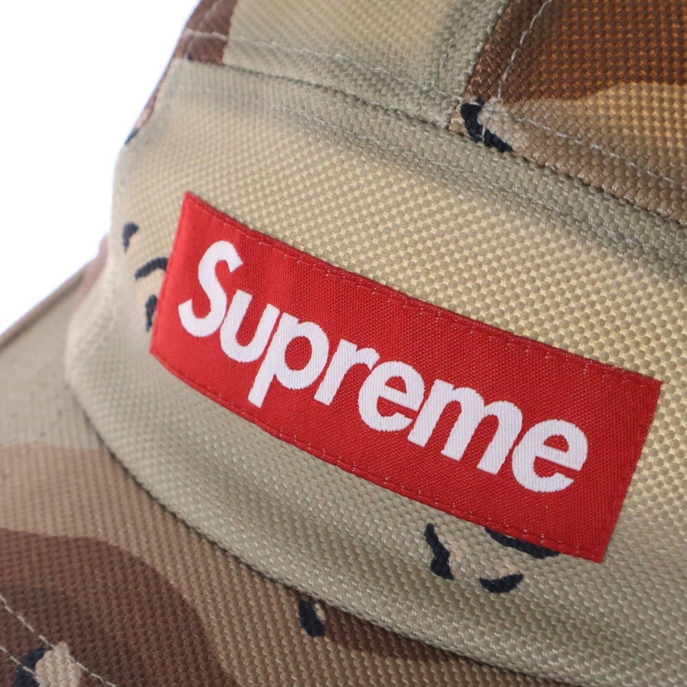 SUPREME(シュプリーム) 19AW Ballistic Nylon Camp Cap Desert Camo バリスティック ナイロン デザート カモフラ ジェットキャップ 帽子 カーキ/ブラウン