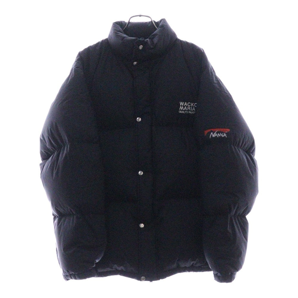 WACKO MARIA(ワコマリア) 24AW ×NANGA DOWN JACKET TYPE-2 ナンガ ジップアップ ダウンジャケット タイプ2 ブラック 24FW-WMO-NA02
