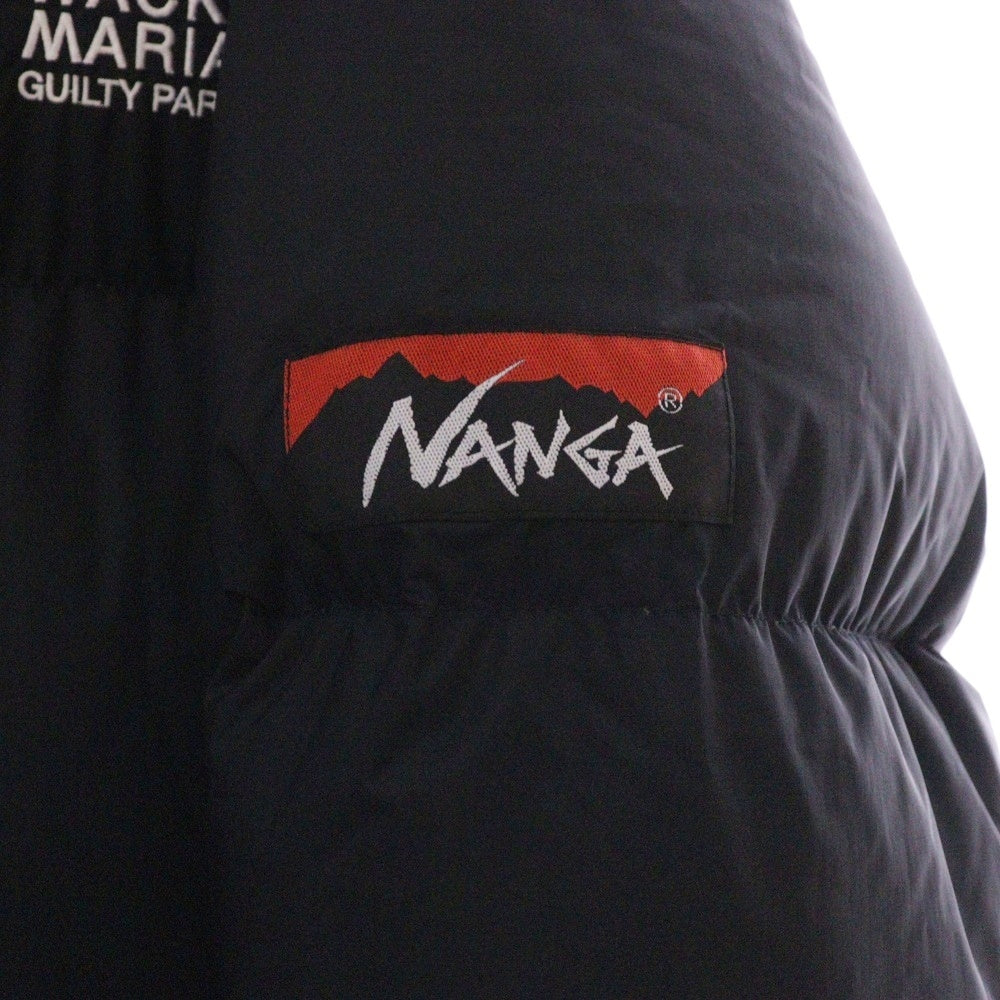 WACKO MARIA(ワコマリア) 24AW ×NANGA DOWN JACKET TYPE-2 ナンガ ジップアップ ダウンジャケット タイプ2 ブラック 24FW-WMO-NA02