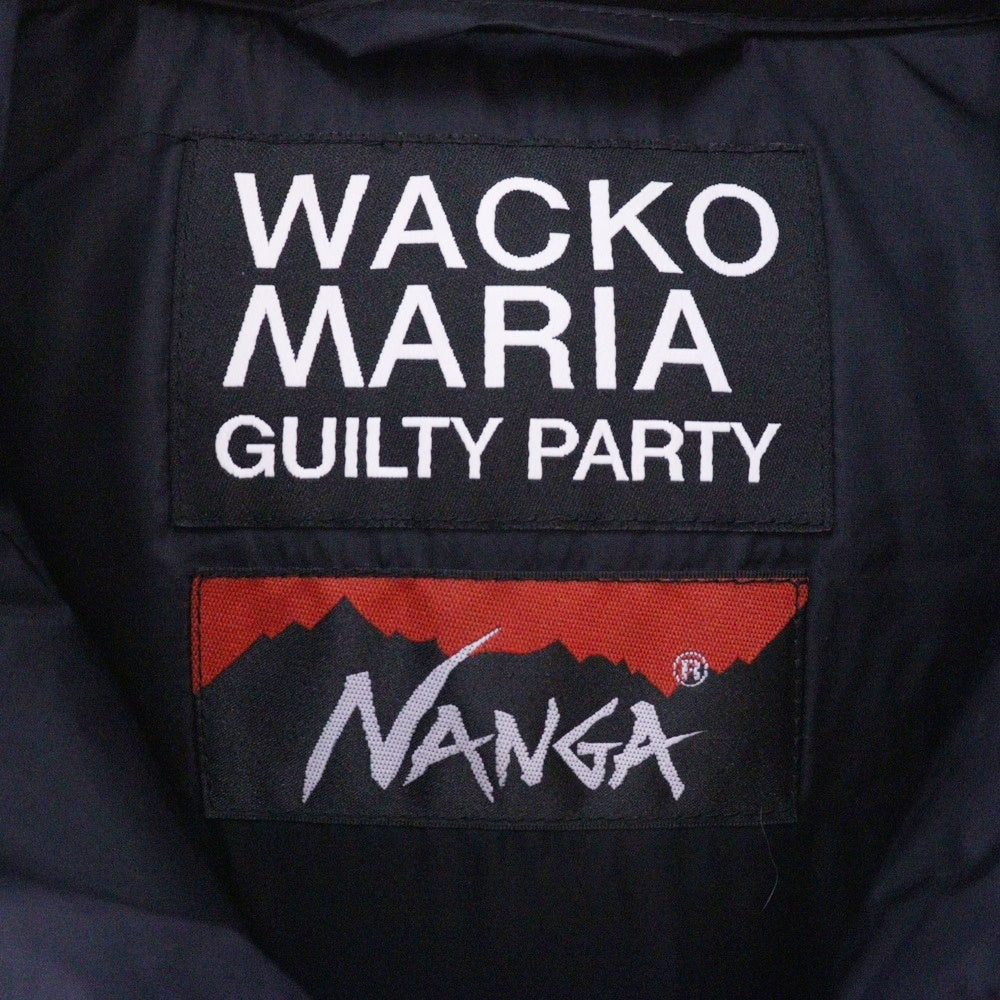 WACKO MARIA(ワコマリア) 24AW ×NANGA DOWN JACKET TYPE-2 ナンガ ジップアップ ダウンジャケット タイプ2 ブラック 24FW-WMO-NA02
