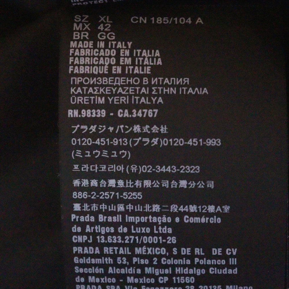 PRADA(プラダ) 24SS RE-NYLON リナイロン 三角プレート マルチポケット オープンカラー 半袖シャツ ブラック SC768 S000 1WQ8