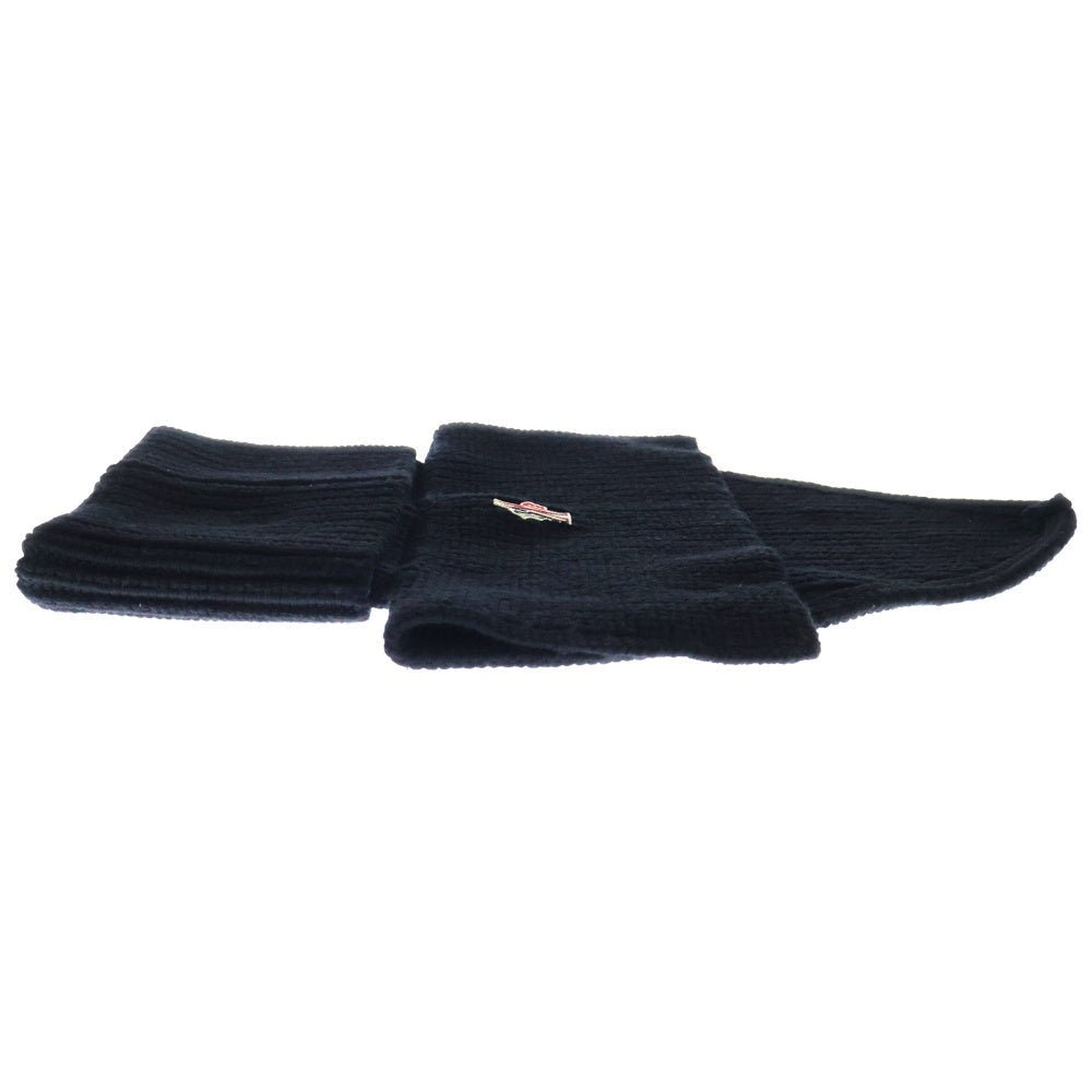 MONCLER(モンクレール) 24AW SCALDA COLLO TRICOT NECKWARMER スカールダ コロー トリコット ウールニット ネックウォーマー ブラック J20983G00003 M1172
