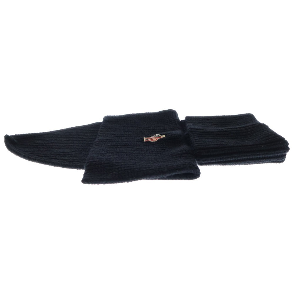 MONCLER(モンクレール) 24AW SCALDA COLLO TRICOT NECKWARMER スカールダ コロー トリコット ウールニット ネックウォーマー ブラック J20983G00003 M1172