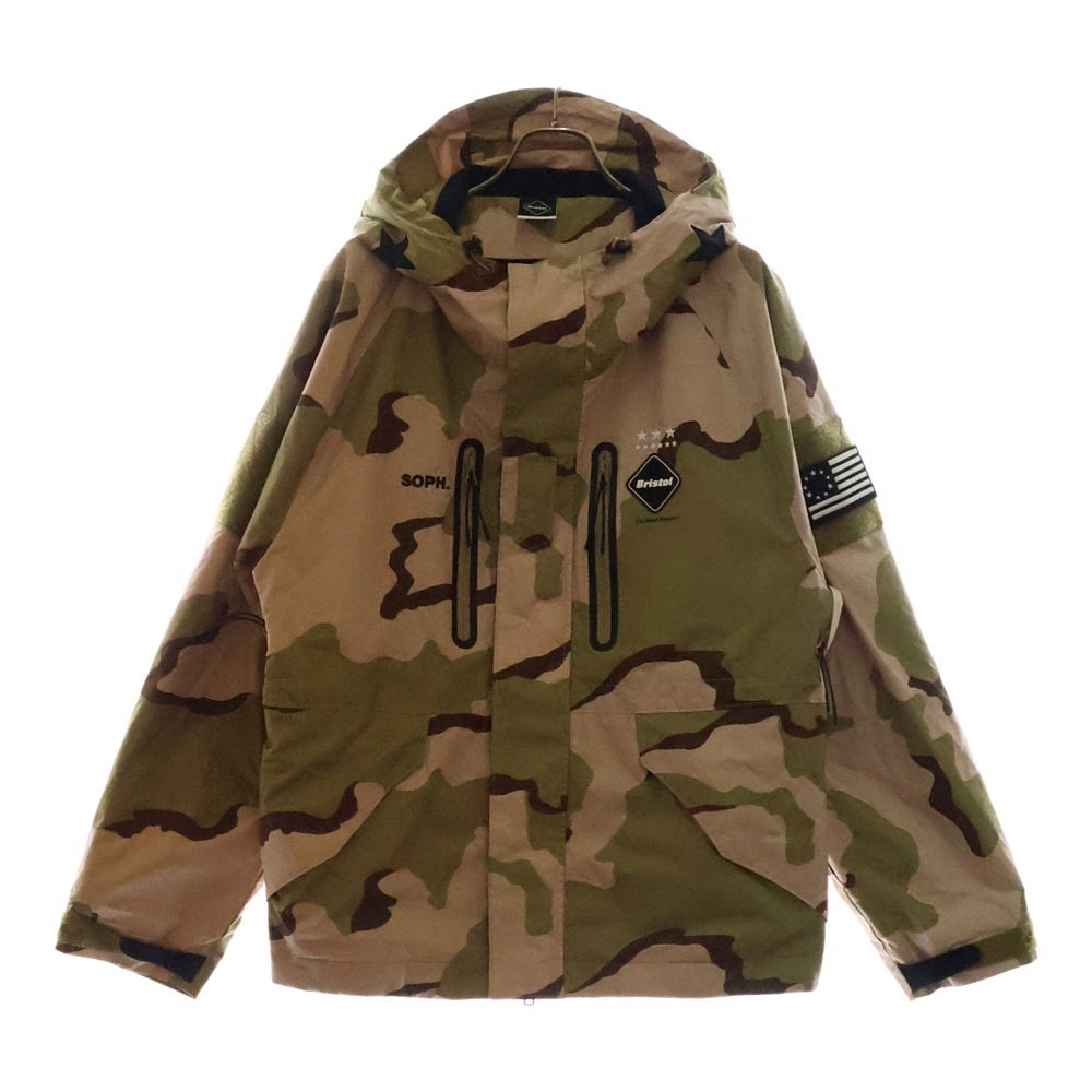 F.C.R.B./F.C.Real Bristol/FCRB(エフシーアールビー/エフシーレアルブリストル) 16AW TOUR MOUNTAIN PARKA ツアーマウンテンパーカー カモ柄ジャケット カーキ FCRB-167025