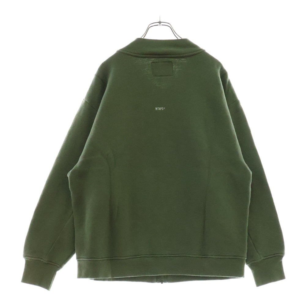 WTAPS(ダブルタップス) 21AW GPS ZIP CARDIGAN フロントロゴパッチ ジップアップカーディガン ジャケット カーキ 212ATDT-CSM21