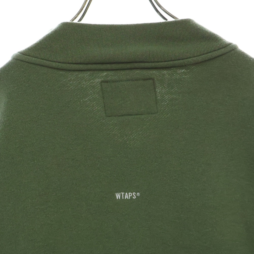 WTAPS(ダブルタップス) 21AW GPS ZIP CARDIGAN フロントロゴパッチ ジップアップカーディガン ジャケット カーキ 212ATDT-CSM21