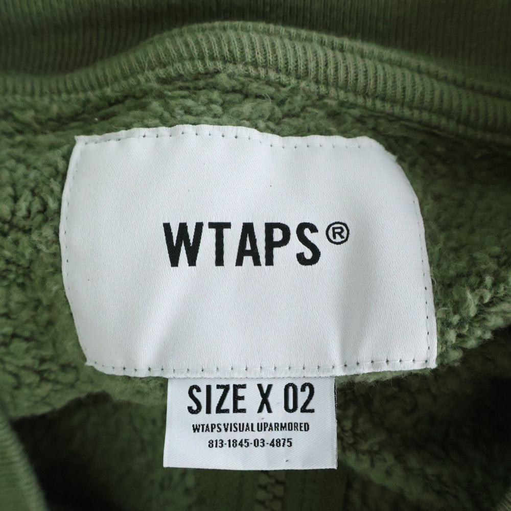 WTAPS(ダブルタップス) 21AW GPS ZIP CARDIGAN フロントロゴパッチ ジップアップカーディガン ジャケット カーキ 212ATDT-CSM21