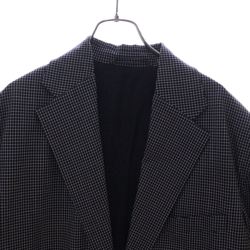 BALENCIAGA(バレンシアガ) Checked Boxy-fit Blazer チェック柄 ボクシーフィット オーバーサイズ ブレザー ジャケット グレー 629328 TIT04