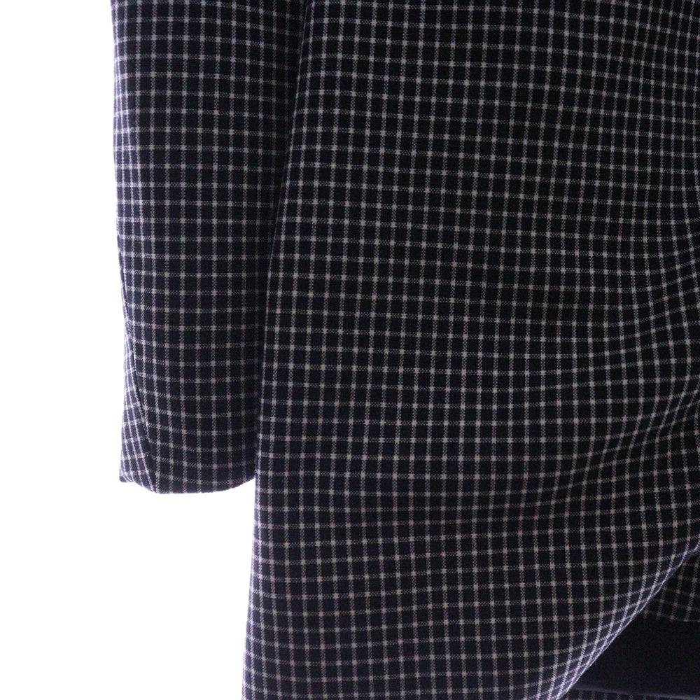 BALENCIAGA(バレンシアガ) Checked Boxy-fit Blazer チェック柄 ボクシーフィット オーバーサイズ ブレザー ジャケット グレー 629328 TIT04