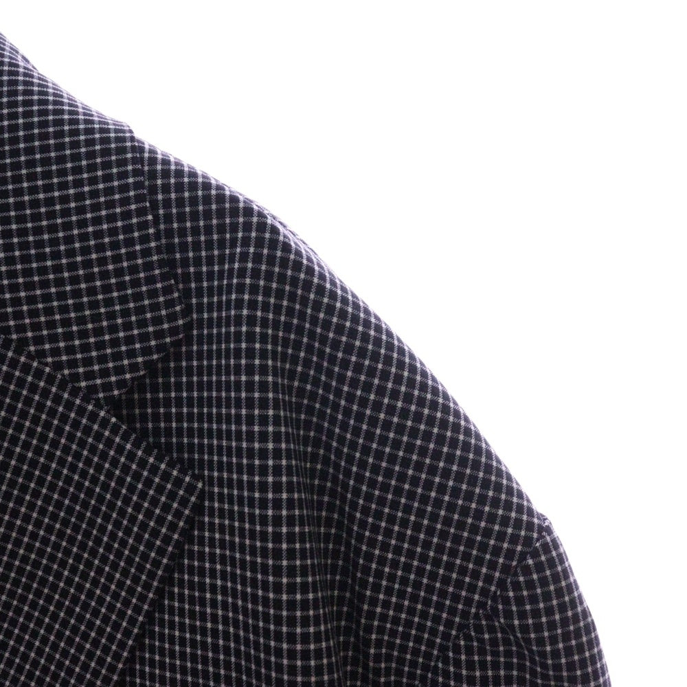 BALENCIAGA(バレンシアガ) Checked Boxy-fit Blazer チェック柄 ボクシーフィット オーバーサイズ ブレザー ジャケット グレー 629328 TIT04
