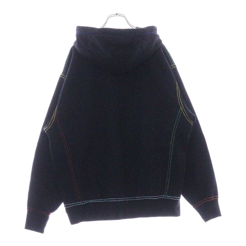 SUPREME(シュプリーム) 20AW Big Stitch Hooded Sweatshirt ビッグステッチ フーデッドスウェットシャツ プルオーバーパーカー フーディー ブラック