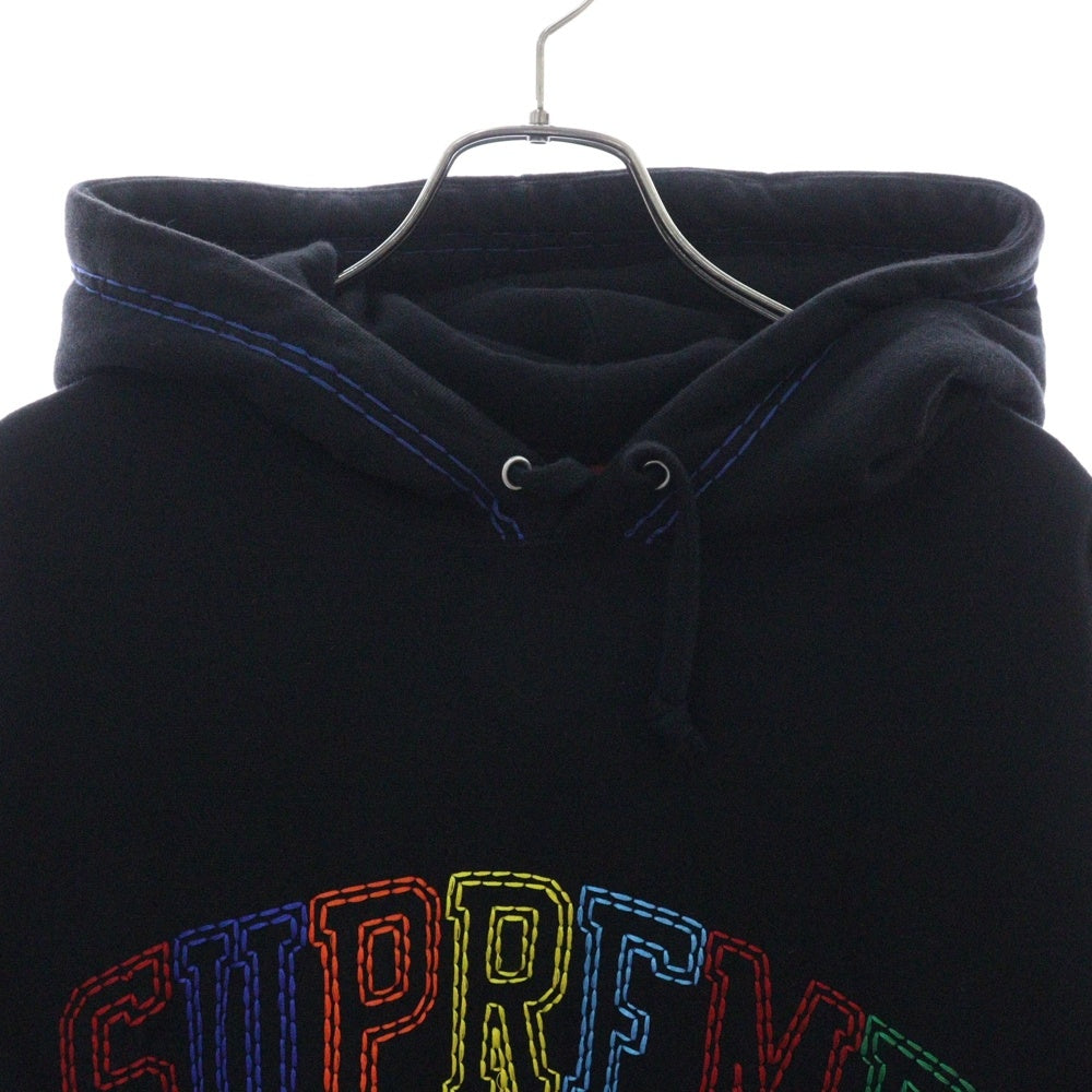 SUPREME(シュプリーム) 20AW Big Stitch Hooded Sweatshirt ビッグステッチ フーデッドスウェットシャツ プルオーバーパーカー フーディー ブラック