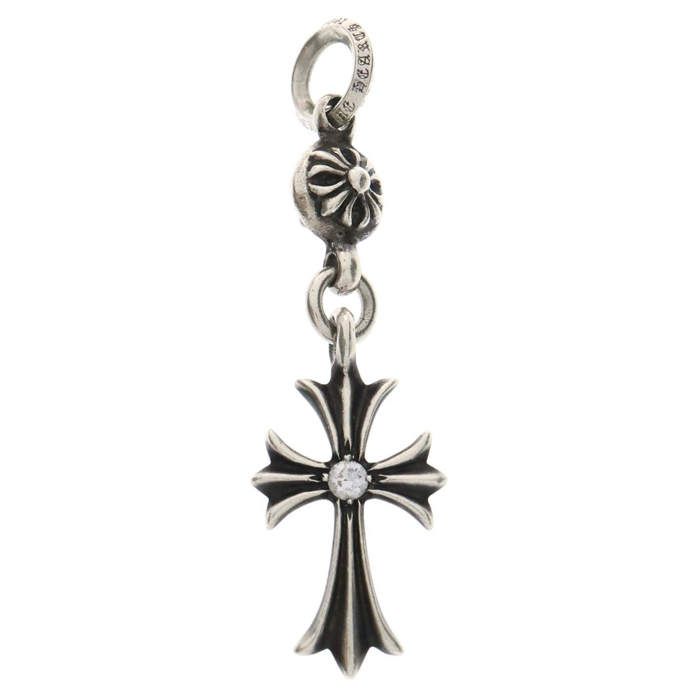 CHROME HEARTS(クロムハーツ) 1B TNY CH CRS AFTER 1DIA 1ボール タイニー CHクロス アフター1ダイヤ チャーム ペンダントトップ シルバー