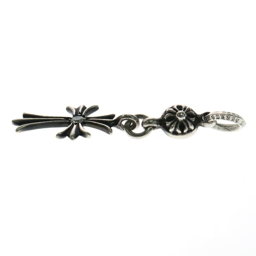 CHROME HEARTS(クロムハーツ) 1B TNY CH CRS AFTER 1DIA 1ボール タイニー CHクロス アフター1ダイヤ チャーム ペンダントトップ シルバー