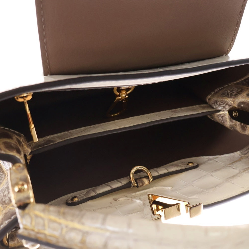 LOUIS VUITTON(ルイヴィトン) カプシーヌ BB サハラ ハンドバッグ ホワイト