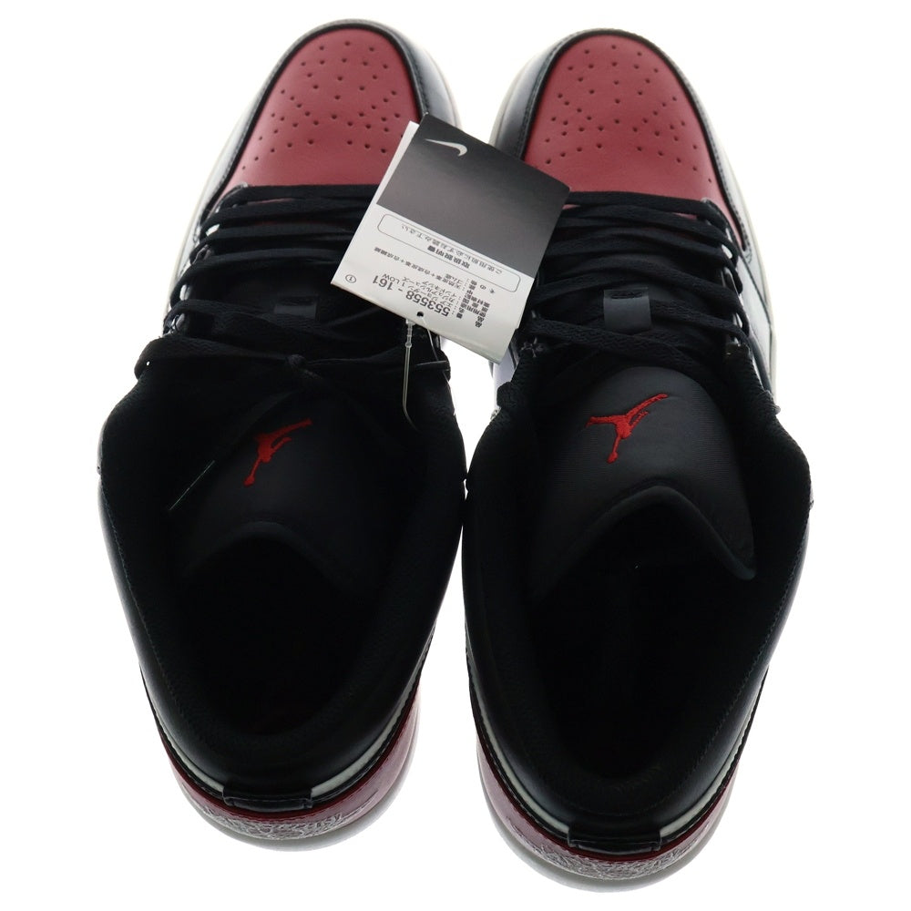NIKE(ナイキ) AIR JORDAN 1 LOW Bred Toe エアジョーダン1 ブレッドトゥ ローカットスニーカー ブラック/レッド US13/31.0cm 553558-161