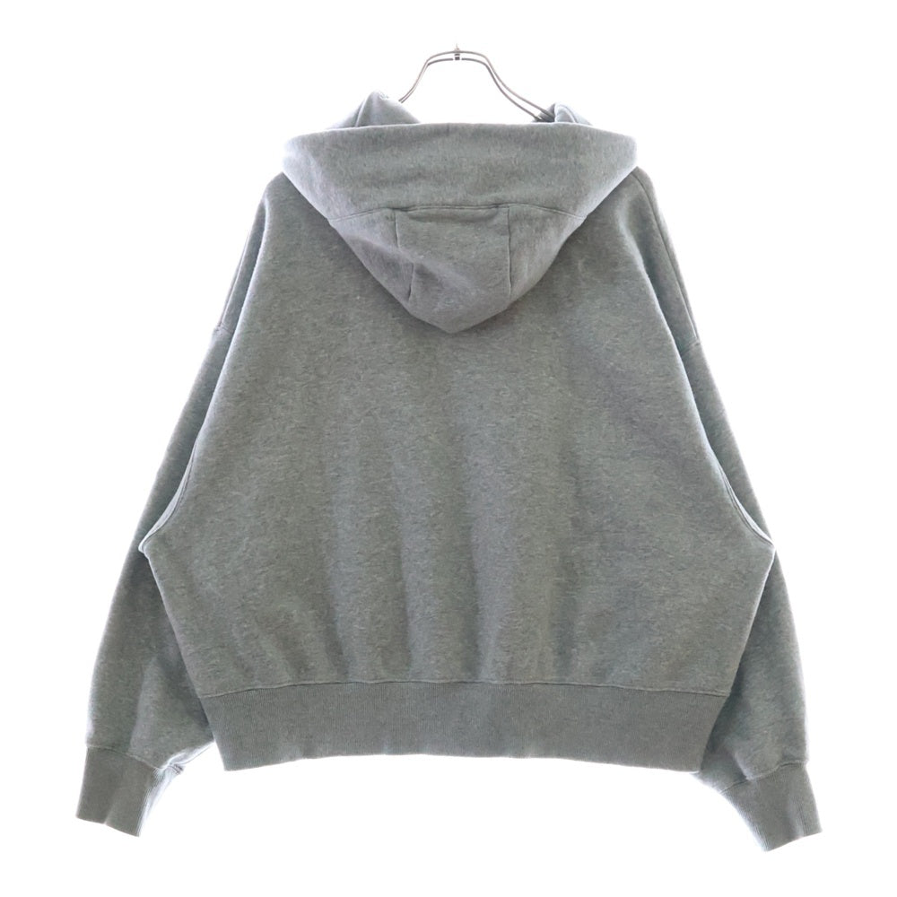 NIKE(ナイキ) WMNS NSW PHNX FLEECE PULLOVER L/S H ウィメンズ ロゴエンブロイダリー フリース スウェット プルオーバーパーカー グレー DQ5859-063