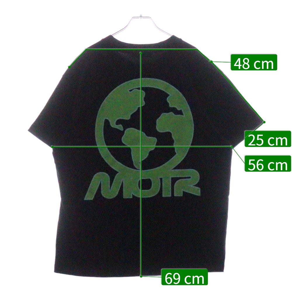 Members of THE Rage(メンバーズ オブ ザ レイジ) グラフィックプリント クルーネック半袖Tシャツ カットソー ブラック