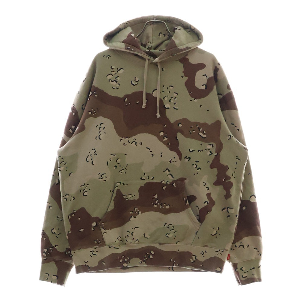SUPREME(シュプリーム) 20AW Rib Hooded Sweatshirt デザートカモ柄 リブ スウェット プルオーバーパーカー ブラウン