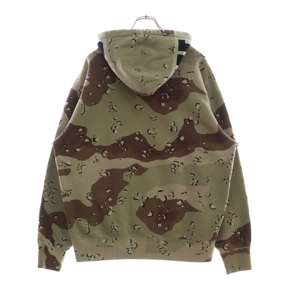 SUPREME(シュプリーム) 20AW Rib Hooded Sweatshirt デザートカモ柄 リブ スウェット プルオーバーパーカー ブラウン
