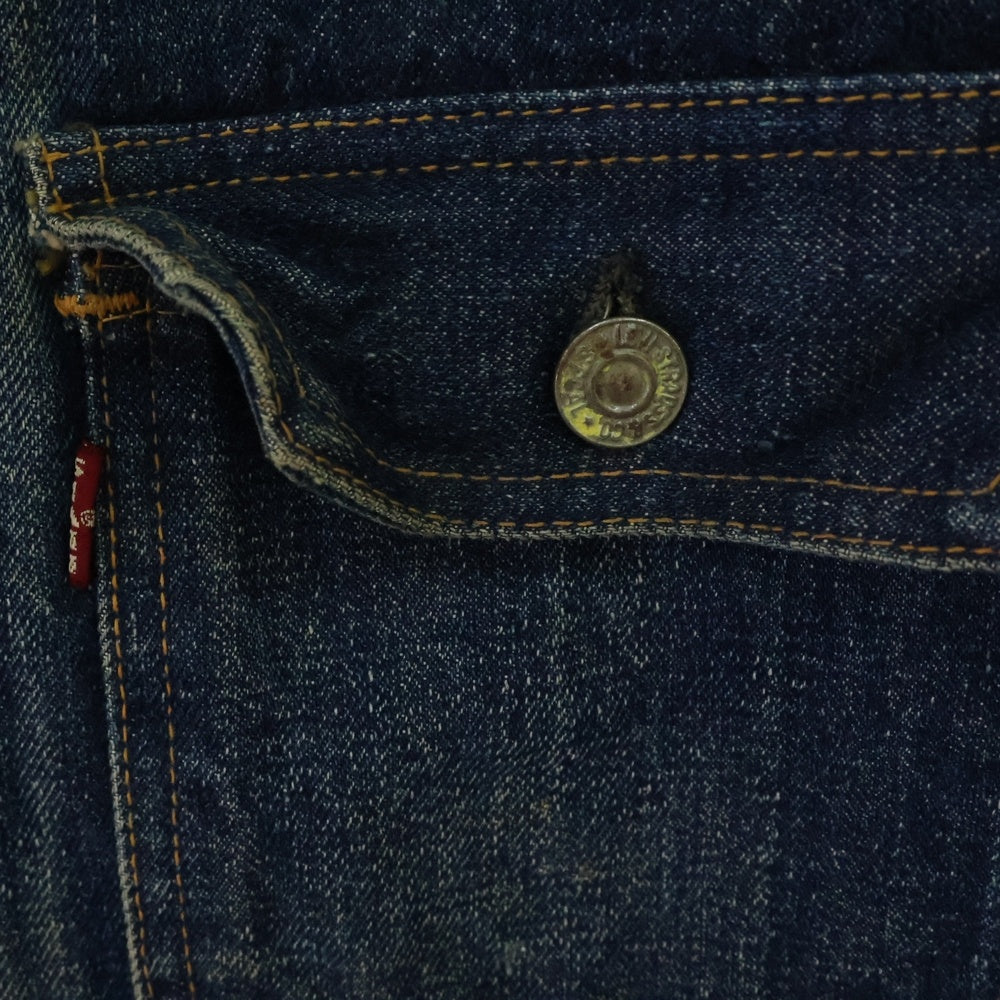 Levi's(リーバイス) 50S VINTAGE 507XX 2nd ヴィンテージ 紙パッチ ビッグE 両面タブ 均等V ボタン裏ツメ刻印 セカンド デニム トラッカージャケット インディゴ