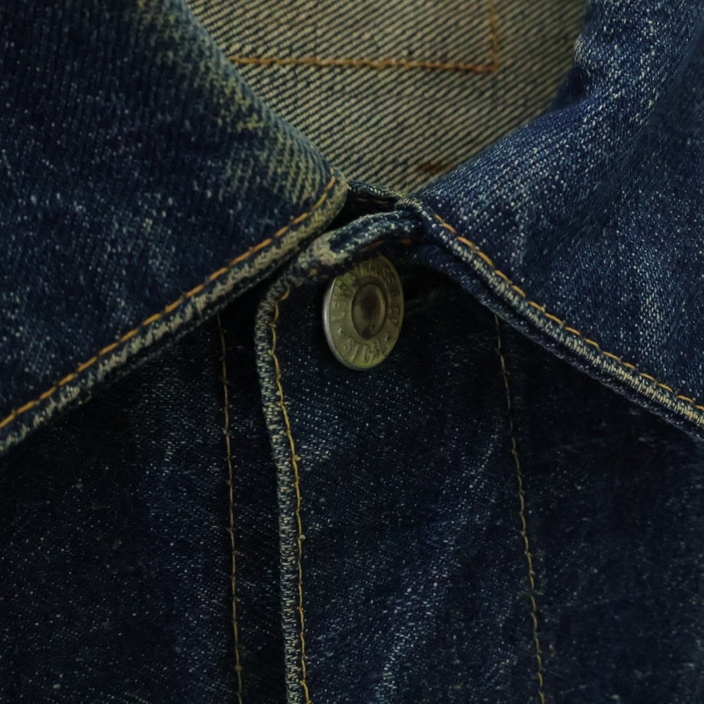 Levi's(リーバイス) 50S VINTAGE 507XX 2nd ヴィンテージ 紙パッチ ビッグE 両面タブ 均等V ボタン裏ツメ刻印 セカンド デニム トラッカージャケット インディゴ