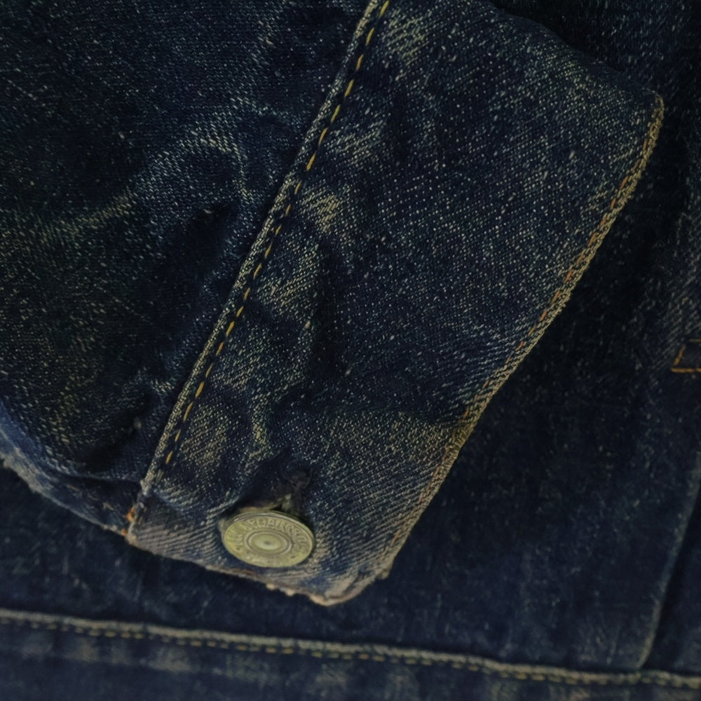 Levi's(リーバイス) 50S VINTAGE 507XX 2nd ヴィンテージ 紙パッチ ビッグE 両面タブ 均等V ボタン裏ツメ刻印 セカンド デニム トラッカージャケット インディゴ