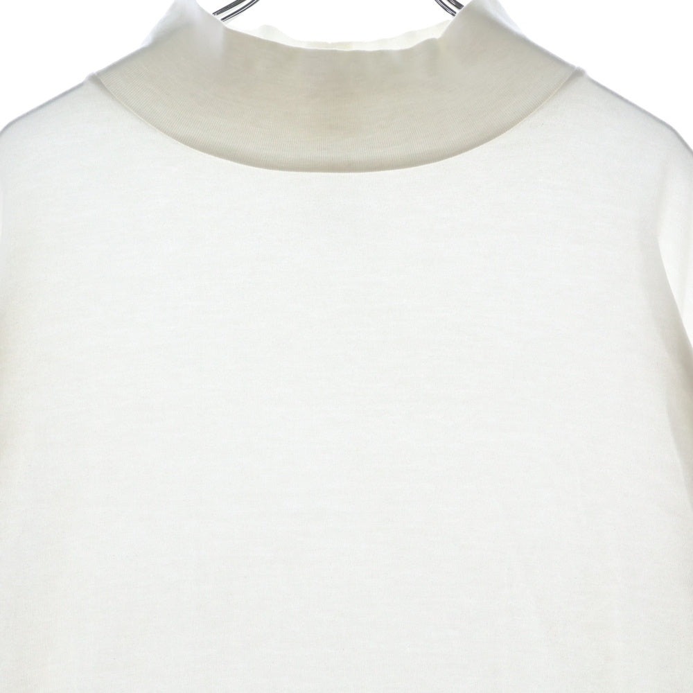 blurhms(ブラームス) 21AW モックネック コットン長袖Tシャツ カットソー ホワイト 21FW004BB