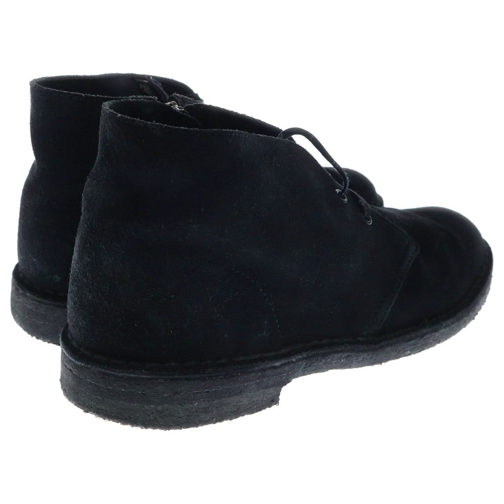 SOPHNET.(ソフネット) 24SS ×CLARKS DESERT BOOTS クラークス スウェードレザー サイドジップ デザートブーツ ブラック SOPH-240070
