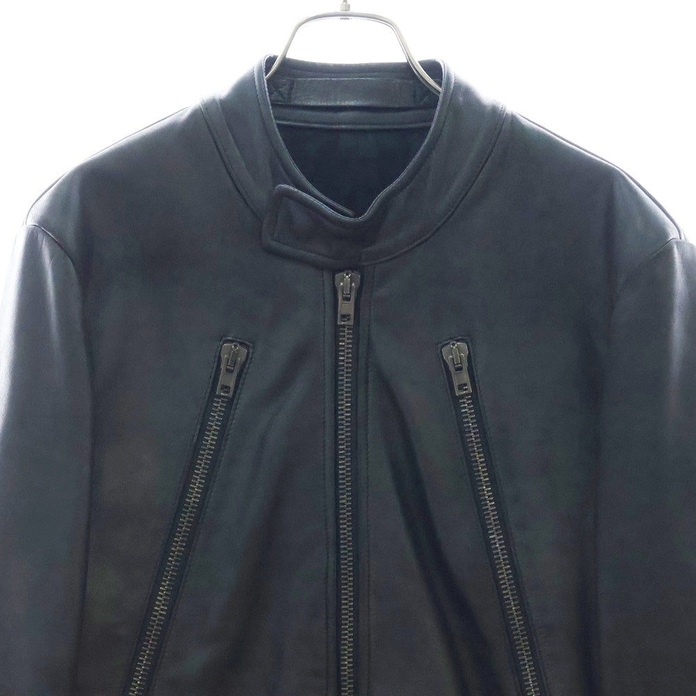 Maison Martin Margiela14(メゾンマルタンマルジェラ) 07AW 八の字 カウレザー ライダースジャケット ブラック 30AM2248X7580
