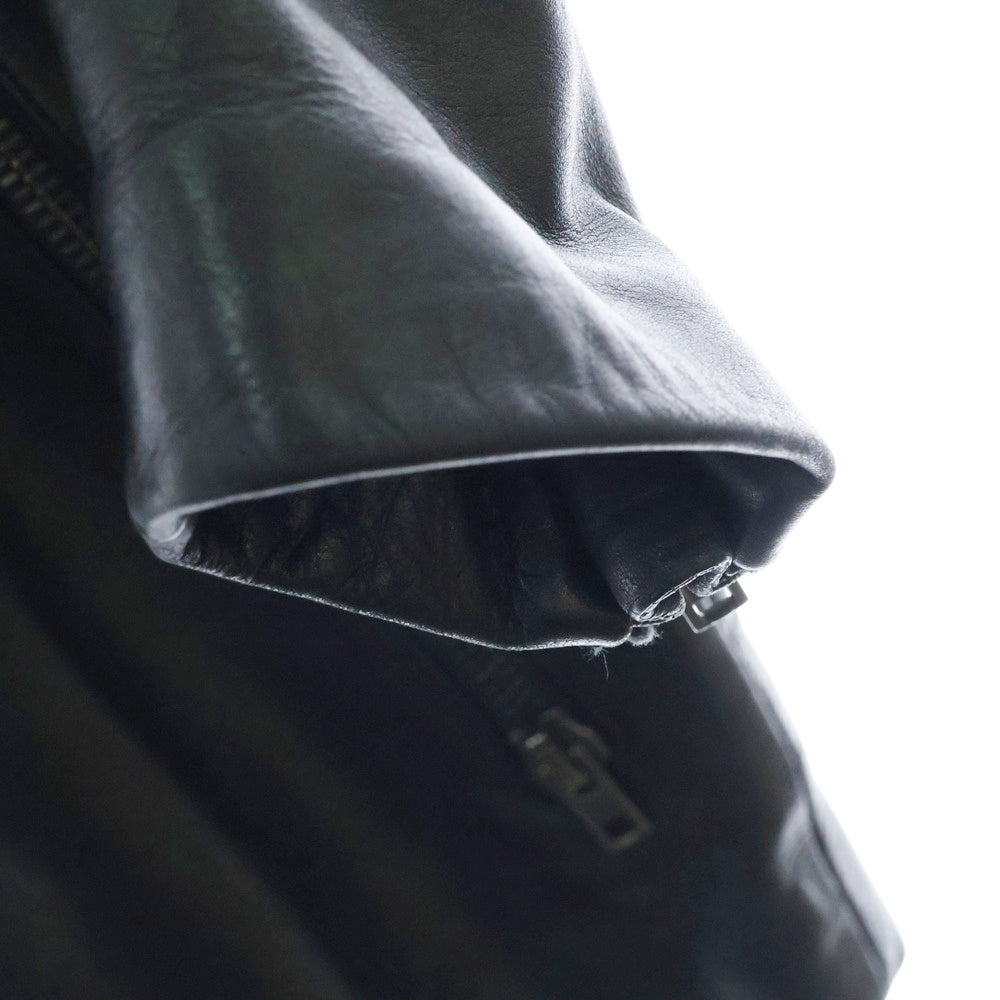 Maison Martin Margiela14(メゾンマルタンマルジェラ) 07AW 八の字 カウレザー ライダースジャケット ブラック 30AM2248X7580