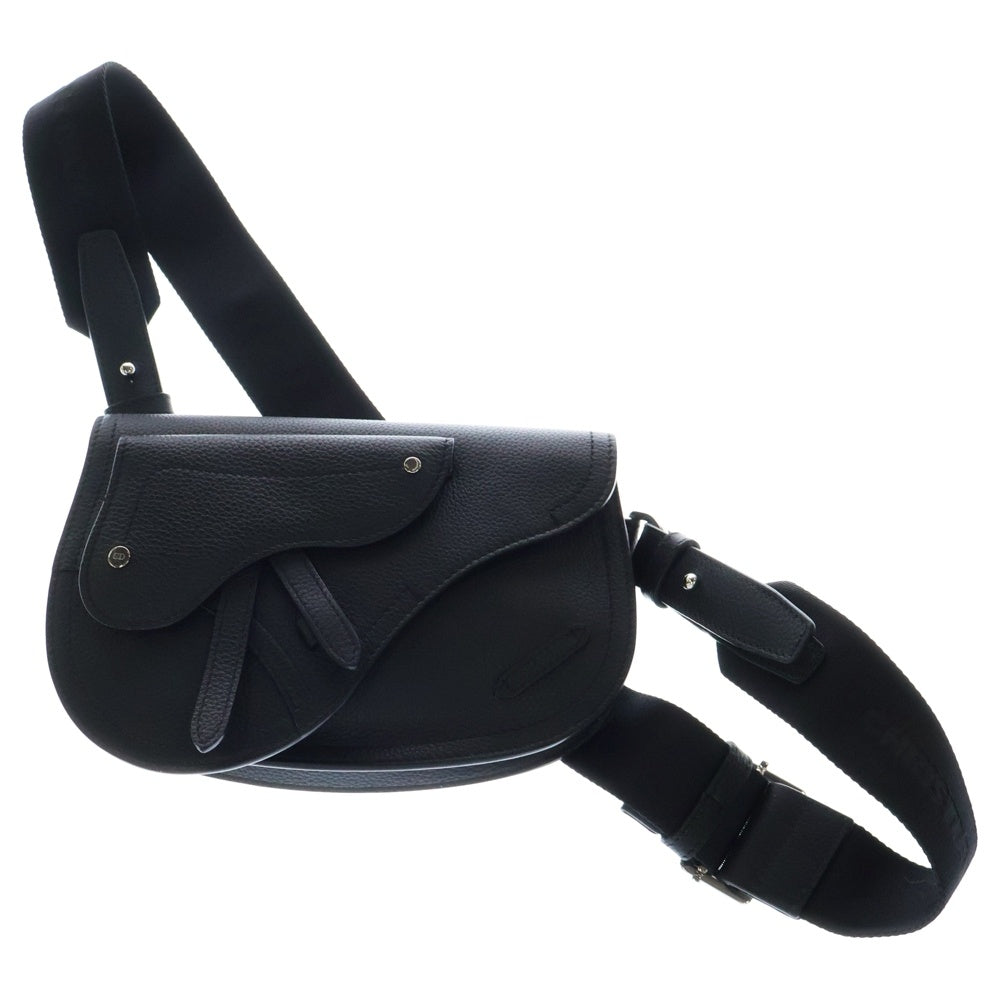 DIOR(ディオール) サドルポーチ オールレザー ショルダーバッグ ブラック 1ADPO095YMJ