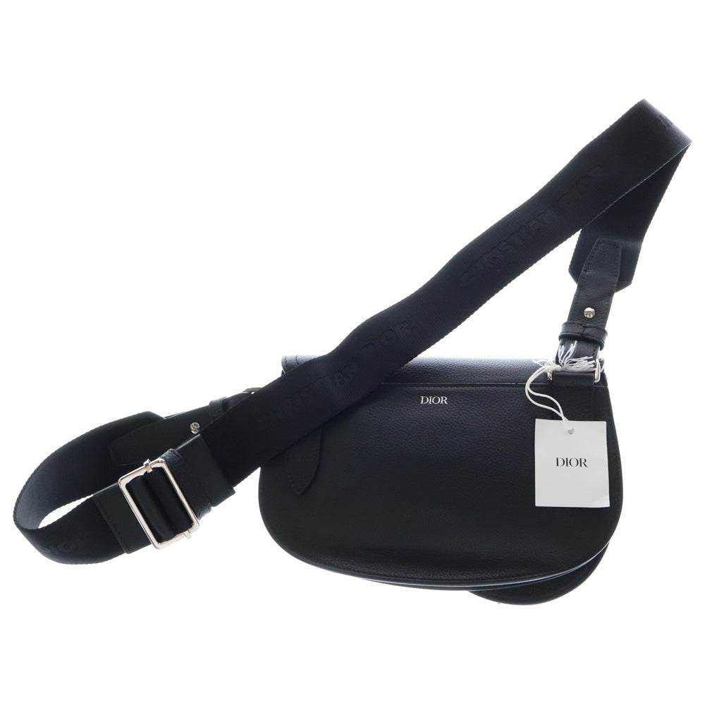 DIOR(ディオール) サドルポーチ オールレザー ショルダーバッグ ブラック 1ADPO095YMJ