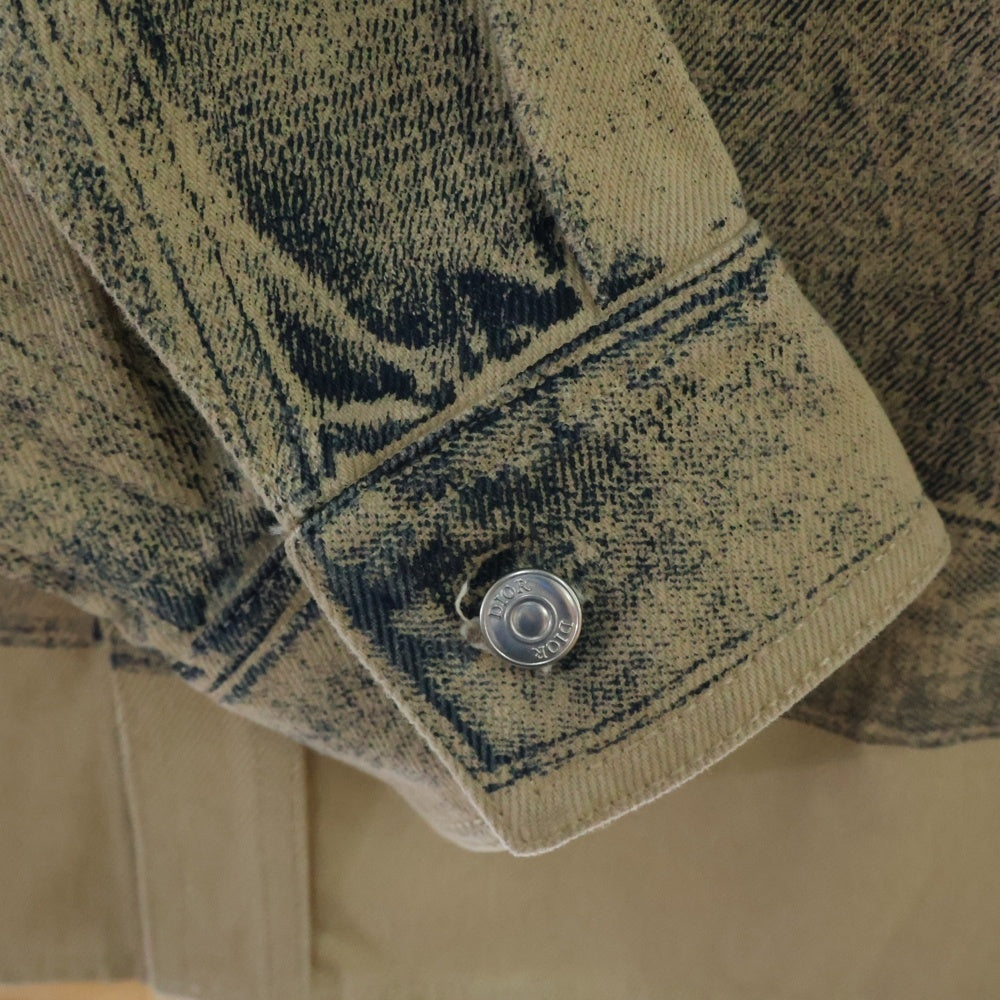 DIOR(ディオール) 24AW MKIIエフェクト オーバーシャツ 転写プリント ベージュ 413D588A379X_C585