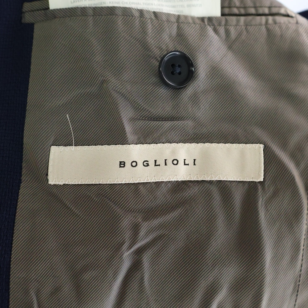 BOGLIOLI(ボリオリ) 3B ノッチドラペル ウール テーラードジャケット ネイビー F3302