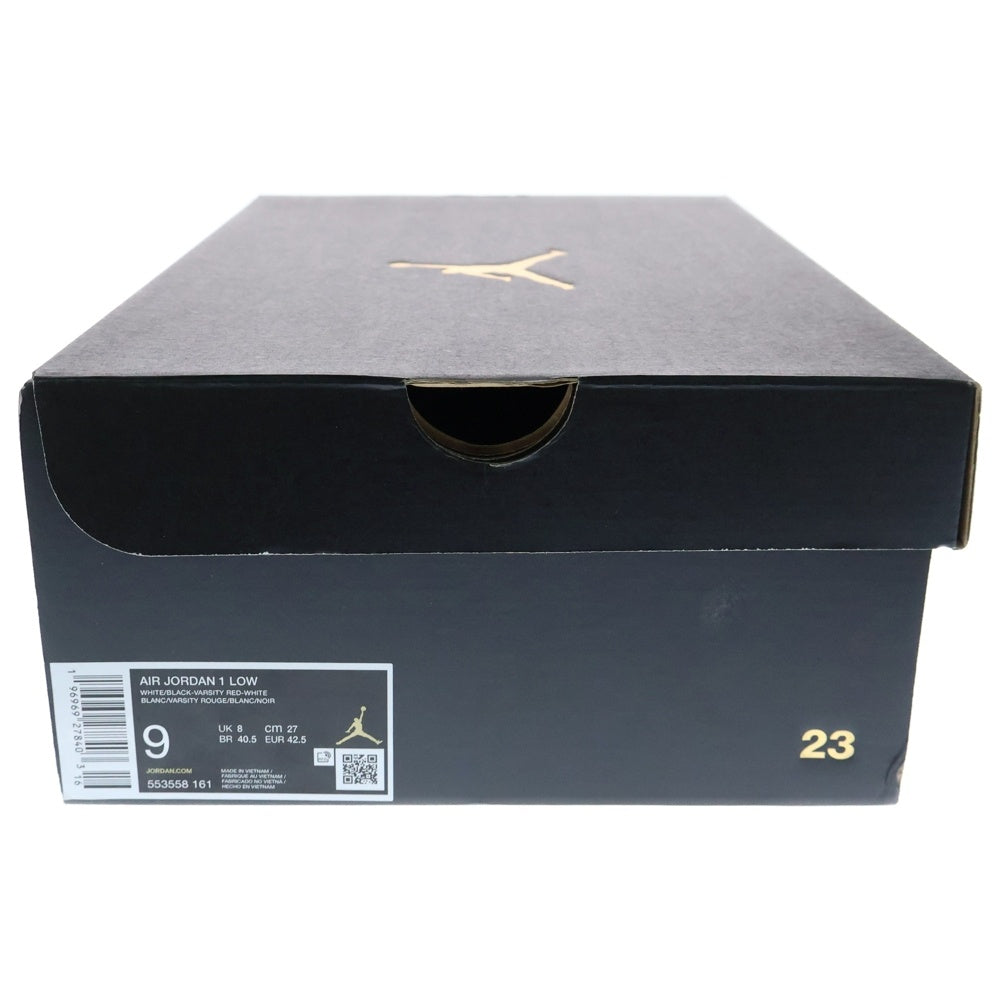 NIKE(ナイキ) AIR JORDAN 1 LOW Bread Toe エア ジョーダン ブレッドトゥー ローカットスニーカー レッド/ブラック US9/27cm 553558-161