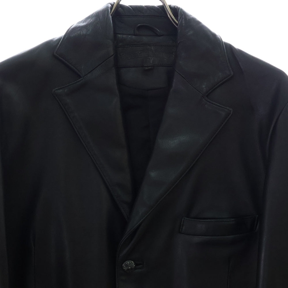 CHROME HEARTS(クロムハーツ) OLD オールド クロスボール 3B レザー テーラードジャケット ブラック
