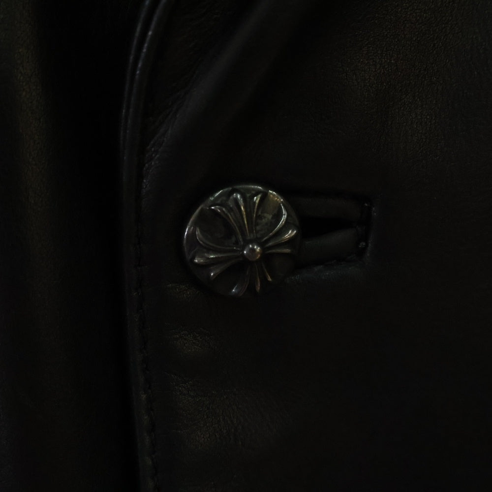 CHROME HEARTS(クロムハーツ) OLD オールド クロスボール 3B レザー テーラードジャケット ブラック