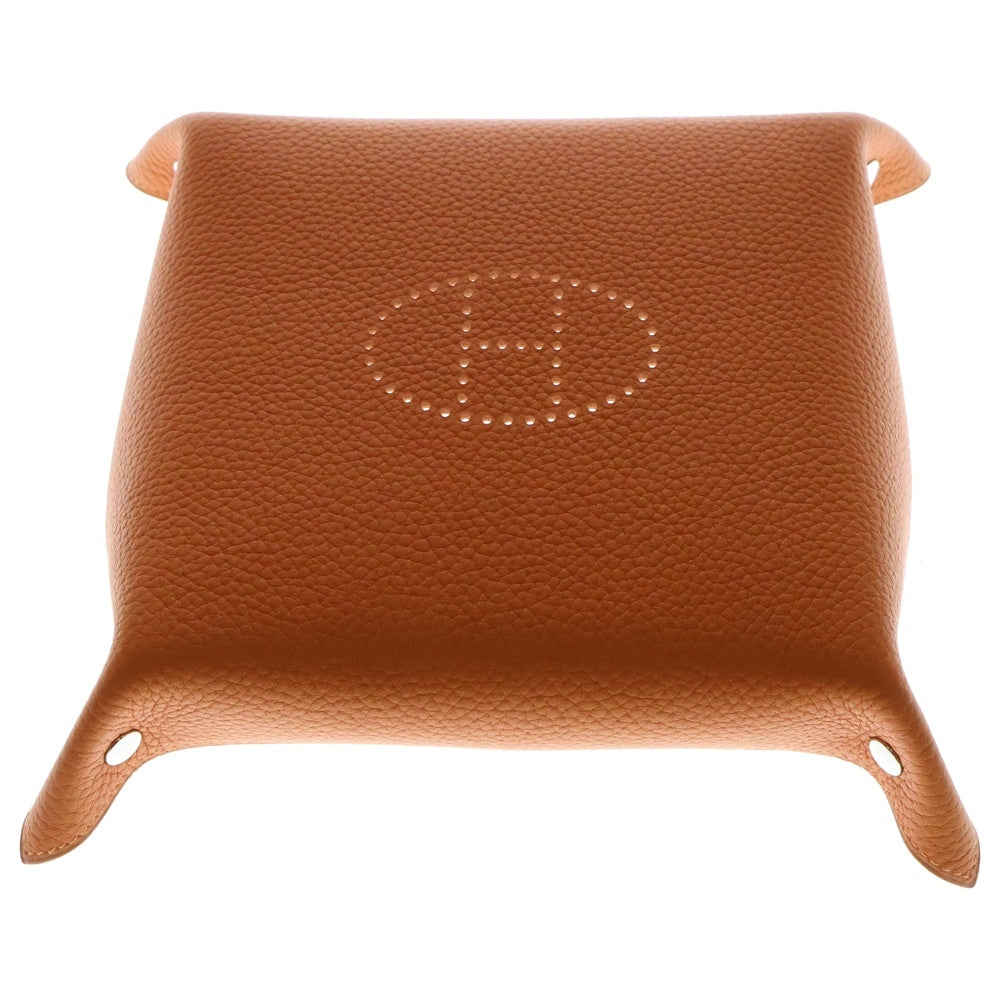 HERMES(エルメス) Hエブリン ヴィド ポッシュ レザー アクセサリー トレー トゴ D刻印 オレンジ MZ 01HA
