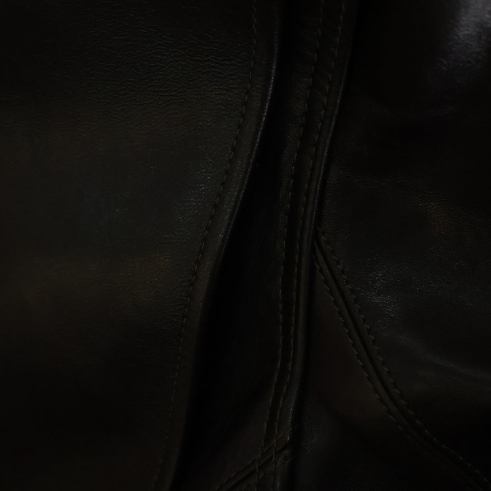 FINE CREEK LEATHERS(ファインクリークレザーズ) 23SS LEON THE NOSTAR CUSTOM レオン カスタム ダブルライダース レザージャケット ブラウン FCJK015