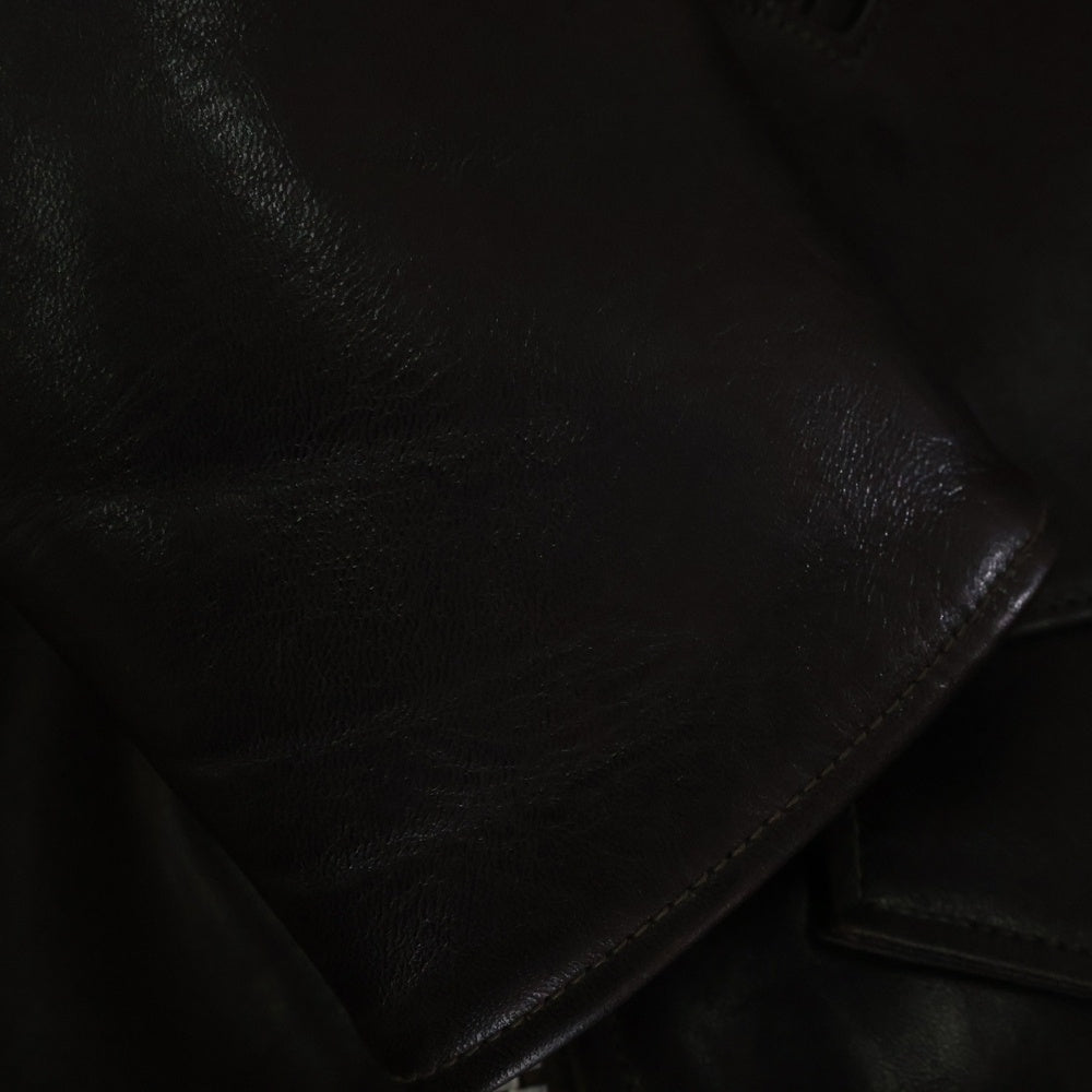 FINE CREEK LEATHERS(ファインクリークレザーズ) 23SS LEON THE NOSTAR CUSTOM レオン カスタム ダブルライダース レザージャケット ブラウン FCJK015