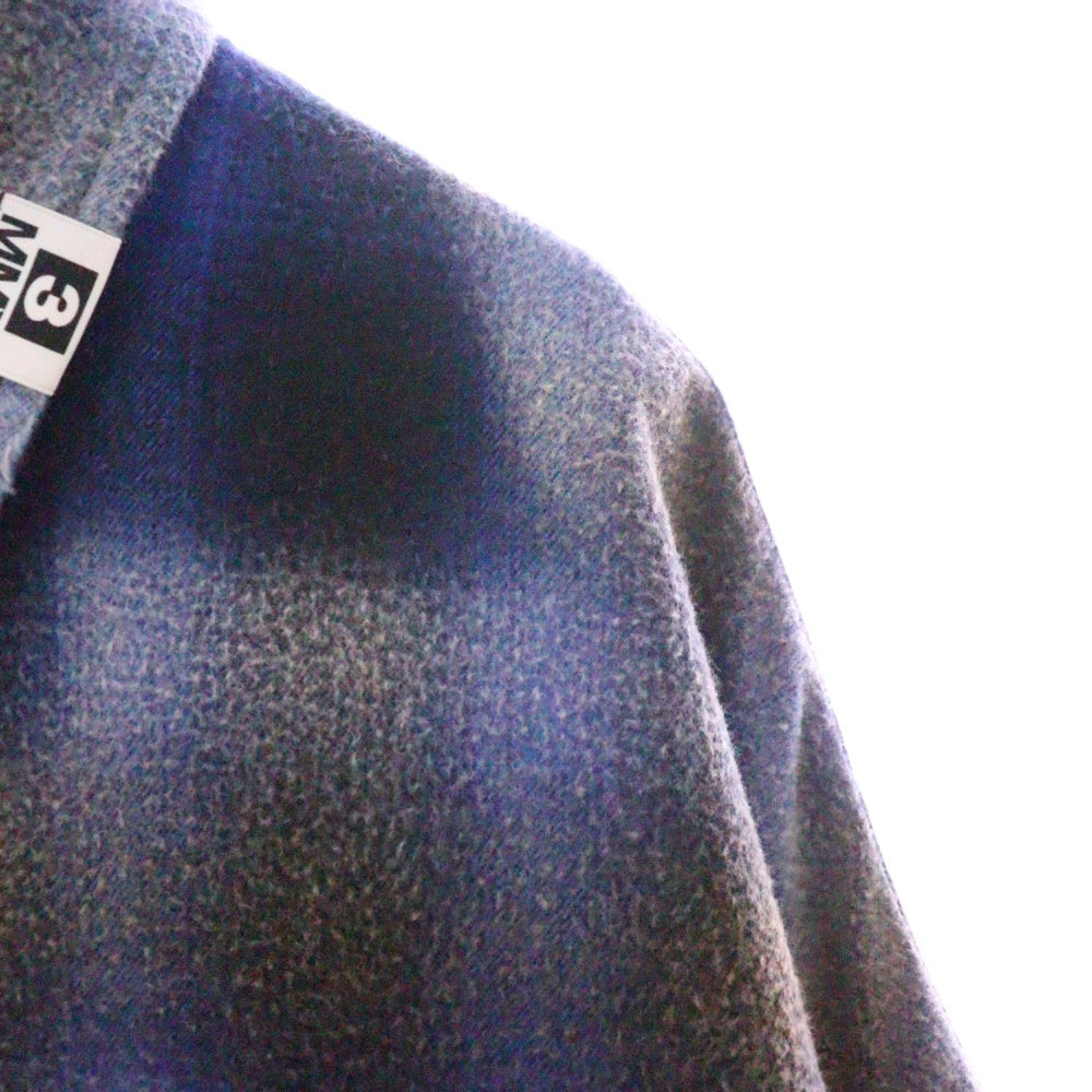 MAISON MIHARAYASUHIRO(メゾンミハラヤスヒロ) 24SS VINTAGE LIKE CHECK SHIRT ヴィンテージライク チェック 長袖シャツ ブルー J12SH073