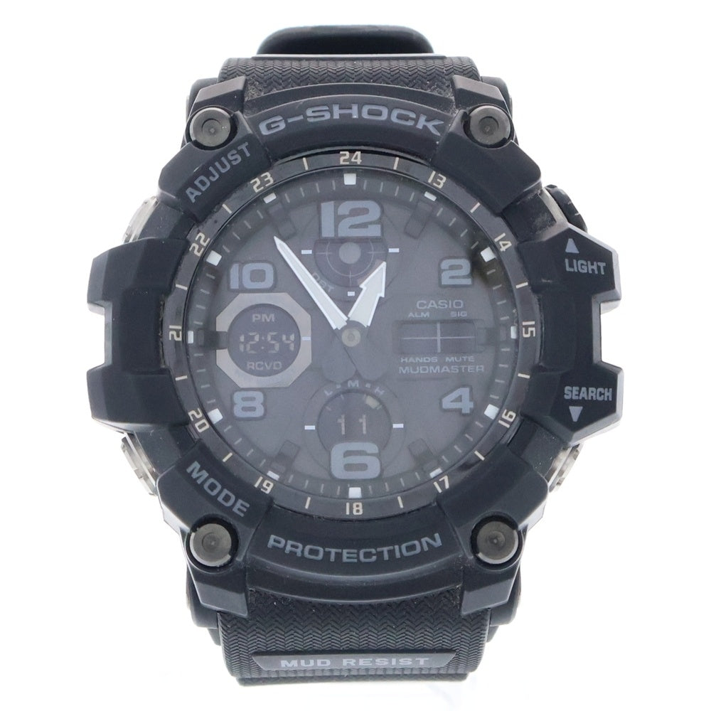 CASIO G-SHOCK(カシオ ジーショック) MASTER OF G -LAND MUDMASTER マスター オブ ジー ランド マッドマスター 電波ソーラー クオーツ 腕時計 ブラック GWG-100-1AJF