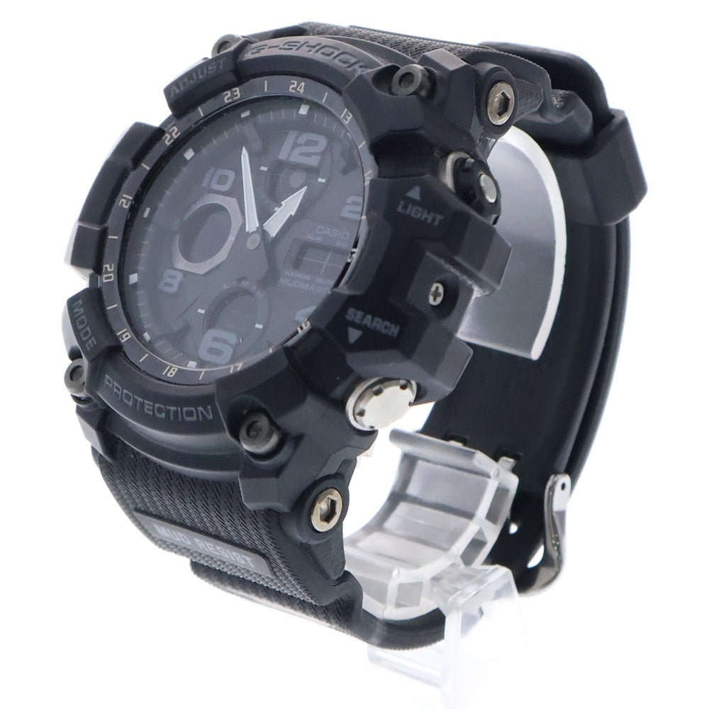 CASIO G-SHOCK(カシオ ジーショック) MASTER OF G -LAND MUDMASTER マスター オブ ジー ランド マッドマスター 電波ソーラー クオーツ 腕時計 ブラック GWG-100-1AJF