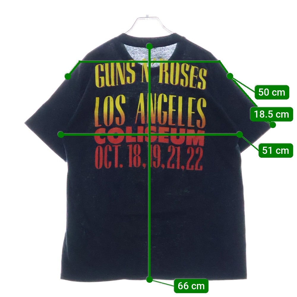 VINTAGE(ヴィンテージ) 80S VINTAGE GUNS N ROSES 1989 LOS ANGELES COLISEUM LIVE TEE ヴィンテージ ガンズ 1989ロサンゼルスコロシアムライブ 5050タグ 両面プリントTシャツ