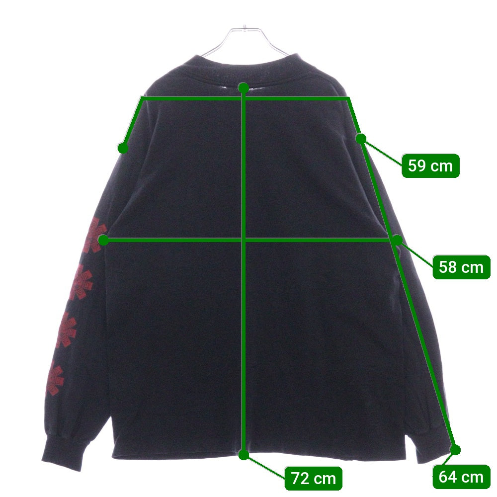 VINTAGE(ヴィンテージ) 90S VINTAGE RED HOT CHILI PEPPERS CIRCLE LOGO LS TEEJAYS レッドホットチリペッパーズ サークルロゴ アームプリント クルーネック 長袖Tシャツ カットソー