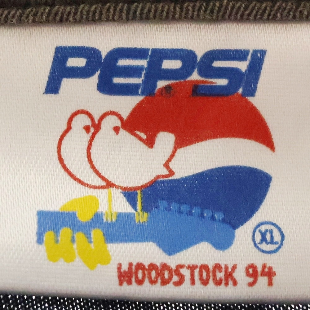 VINTAGE(ヴィンテージ) 90S VINTAGE WOODSTOCK 94 FESTIVAL TEE ヴィンテージ ウッドストック 1994フェスティバル ペプシタグ 両面プリントTシャツ 半袖クルーネック ブラック